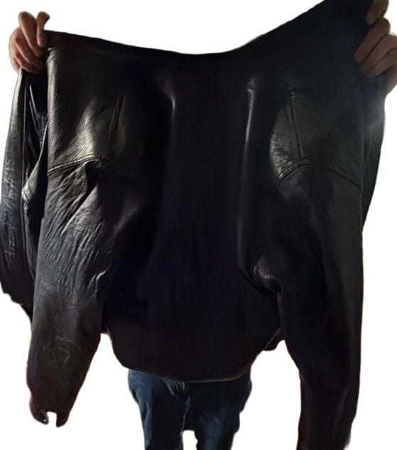 Shaw Leather Village Leather Jacket Size M Black 3