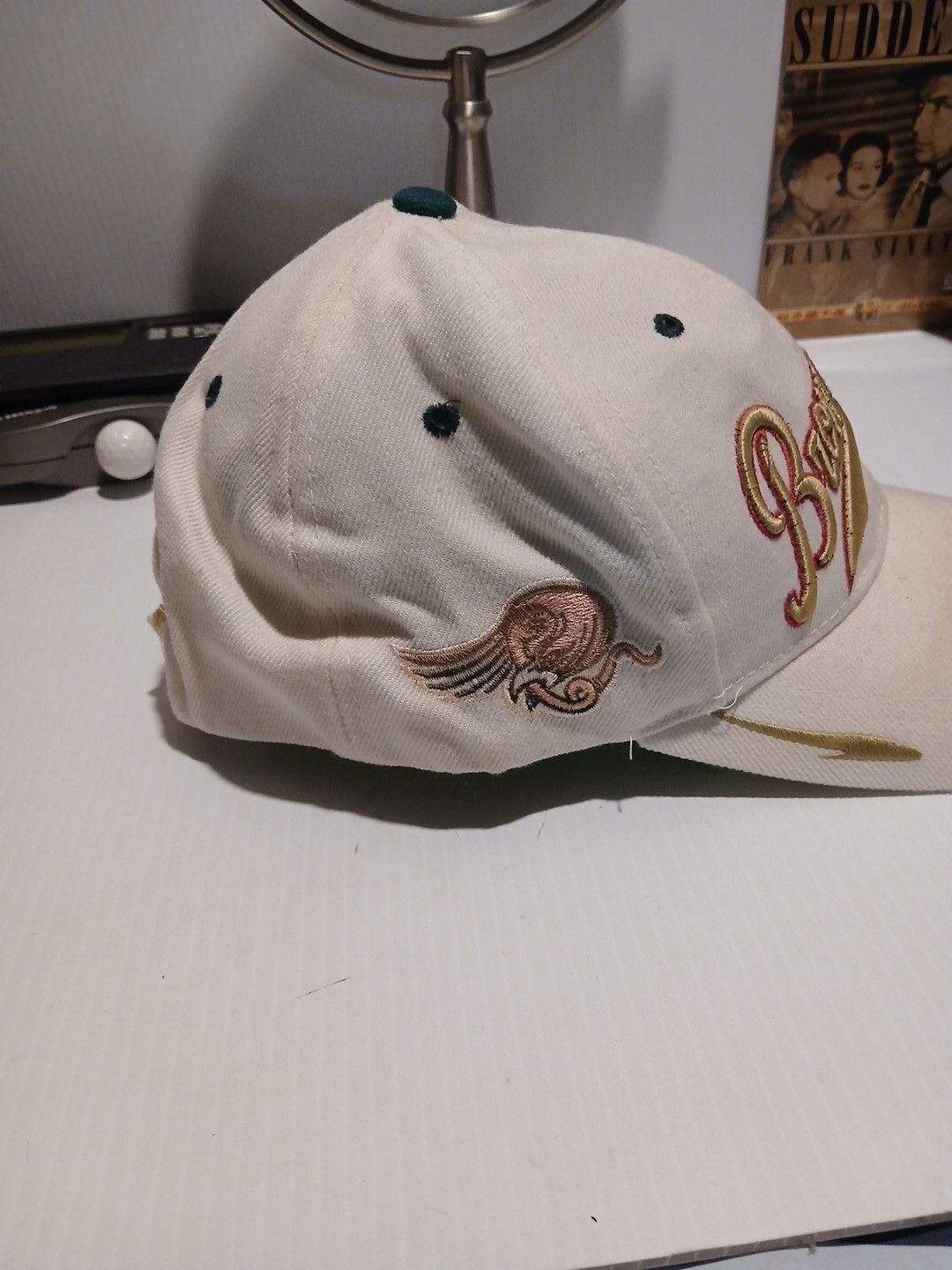 Dinos Brown Pride Embroidered White Dad Hat 3