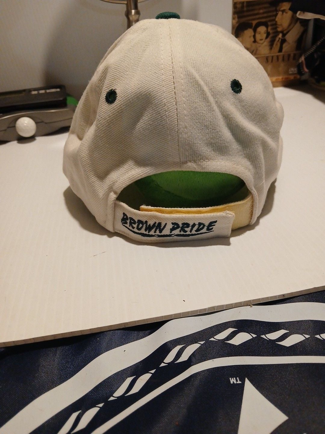 Dinos Brown Pride Embroidered White Dad Hat 4