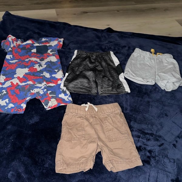 Wonder Nation Baby Boys Assorted Shorts Lot Size 12M