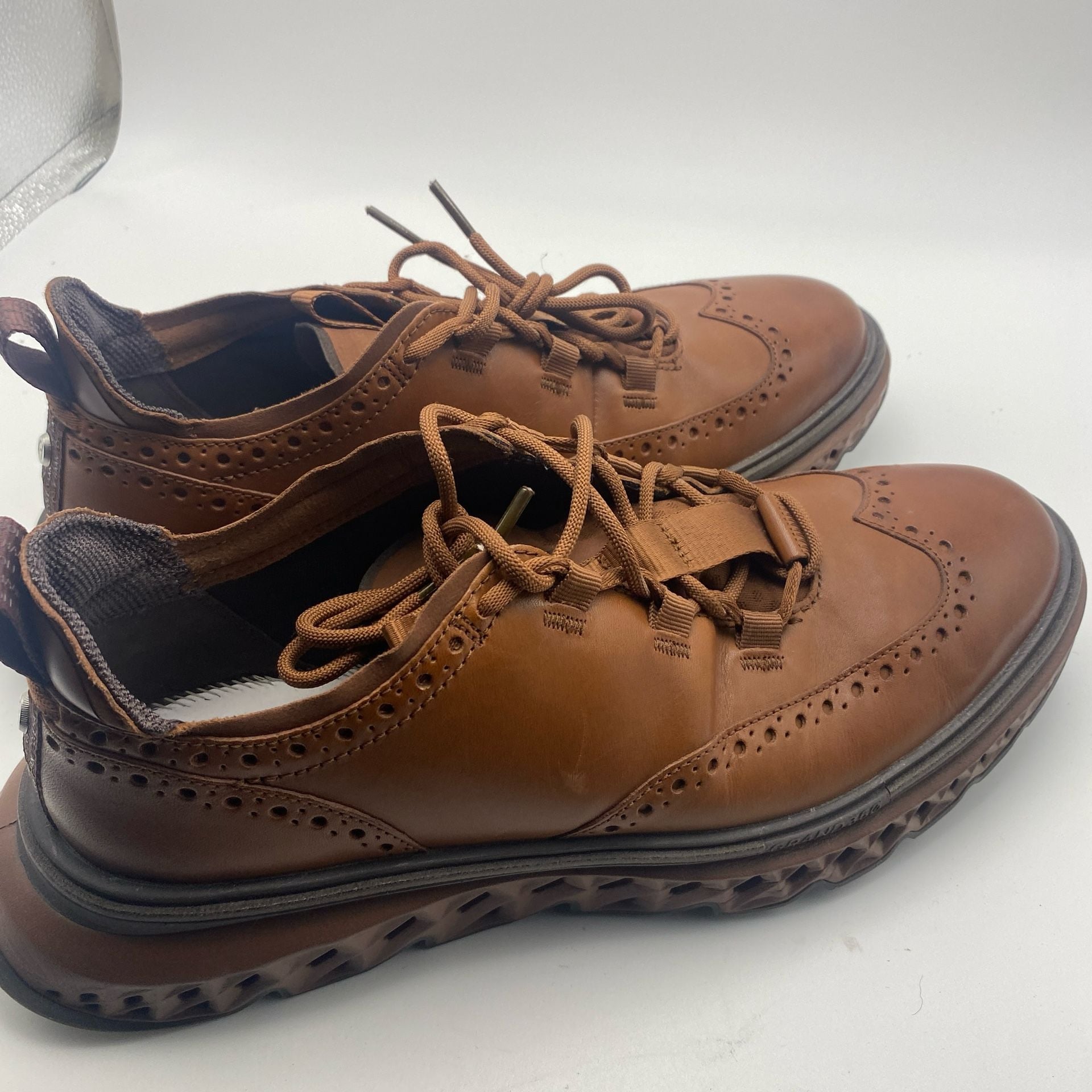 Cole Haan Wingtip Oxford Size 10.5M Brown Leather Casual Shoes (DS1029) 7