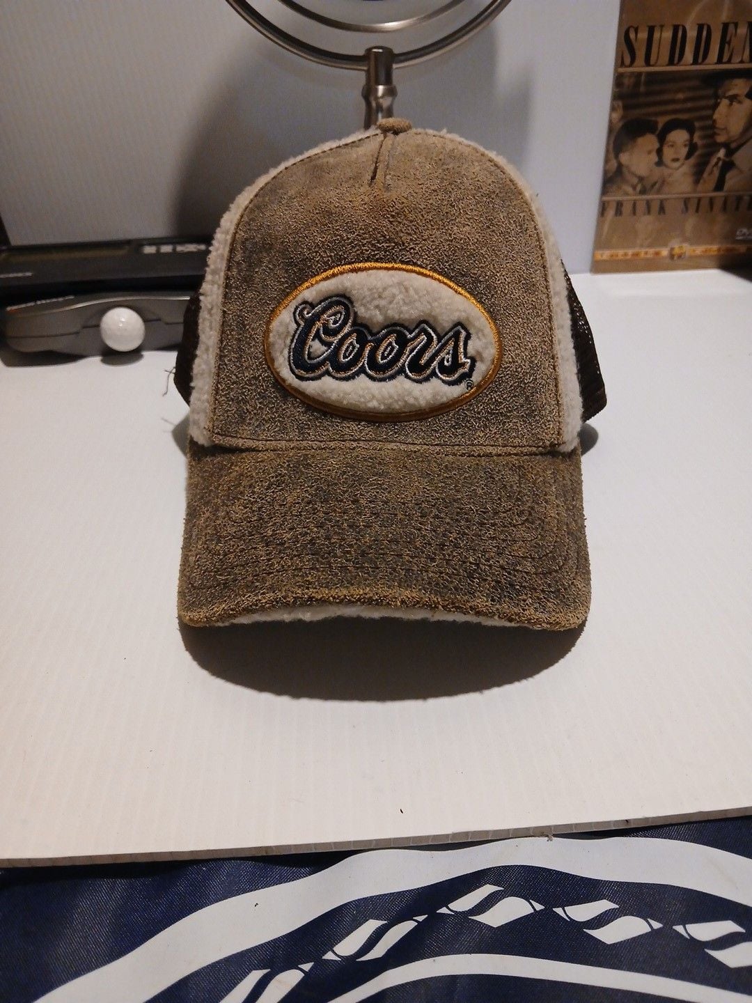 Bio-Domes Coors Trucker Hat One Size Brown Suede Mesh Snapback 2