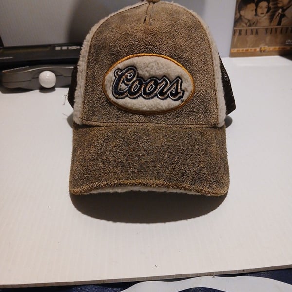Bio-Domes Coors Trucker Hat One Size Brown Suede Mesh Snapback