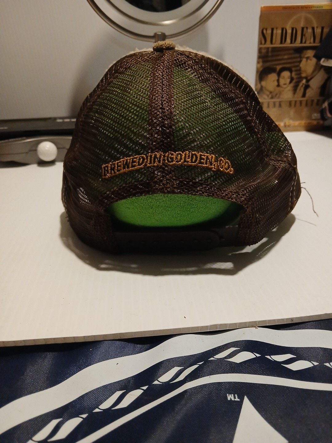 Bio-Domes Coors Trucker Hat One Size Brown Suede Mesh Snapback 4