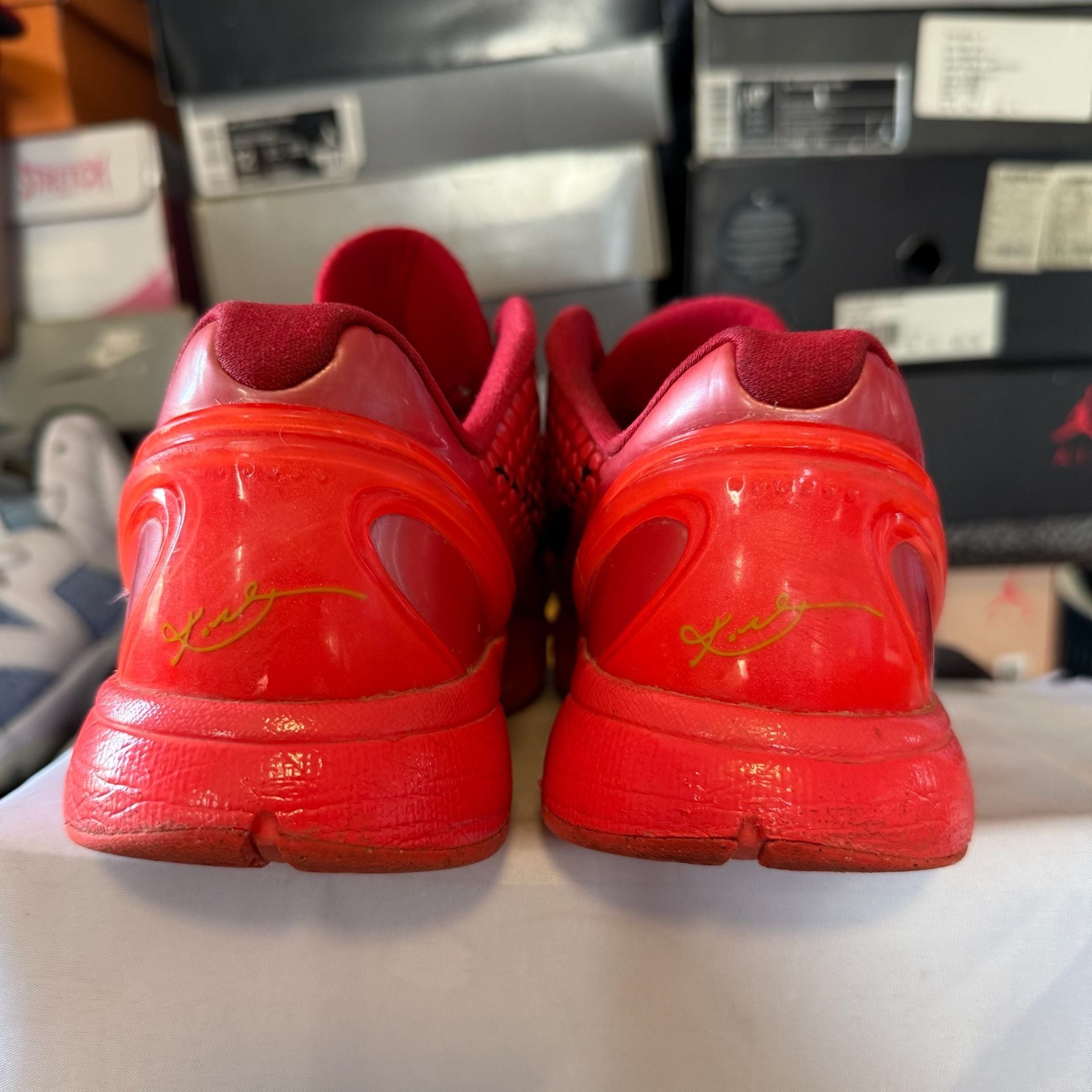 Nike Kobe 6 Protro GS Size 6Y Reverse Grinch Red Basketball Shoes 4
