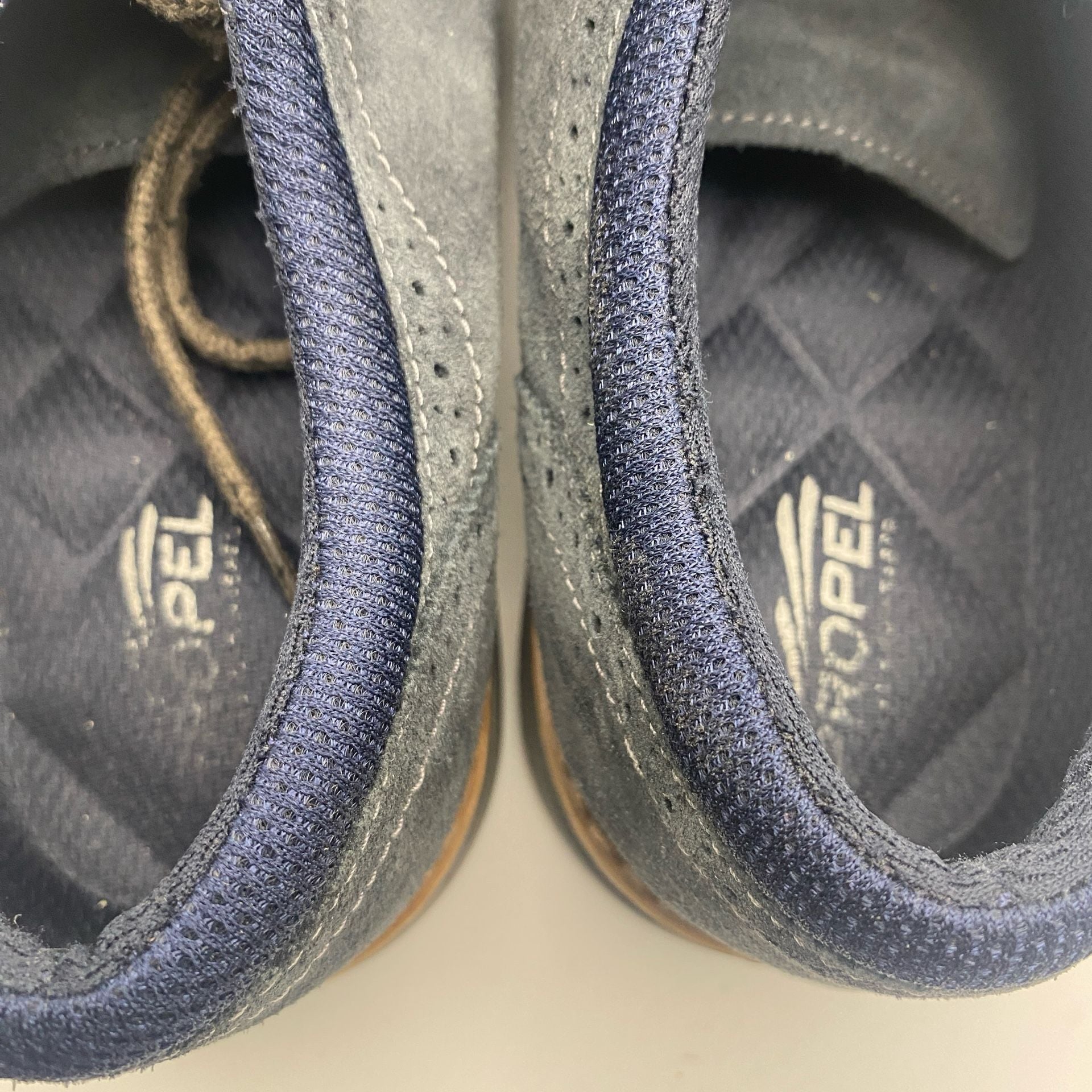Bass Propel Wingtip Size 11.5M Blue Suede Leather Casual Shoes (DS1031) 8