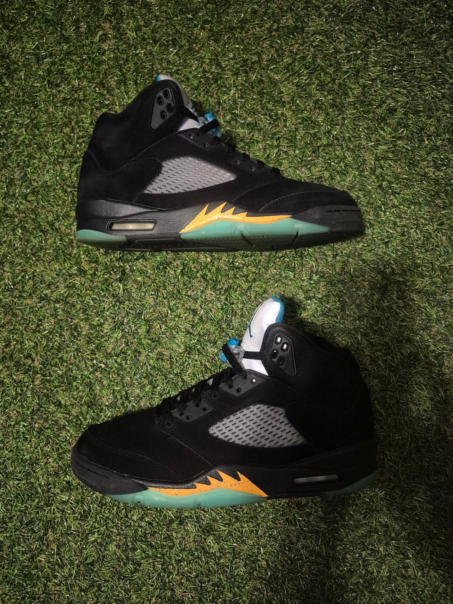 Nike Air Jordan 5 Retro Aqua Black Aquatone Taxi 2