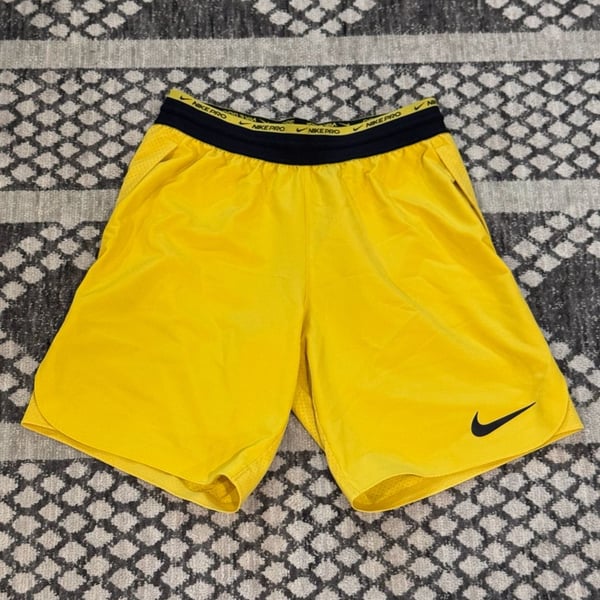 Nike Dri-FIT Flex Rep Pro Size S Yellow Training Shorts DD1700-709