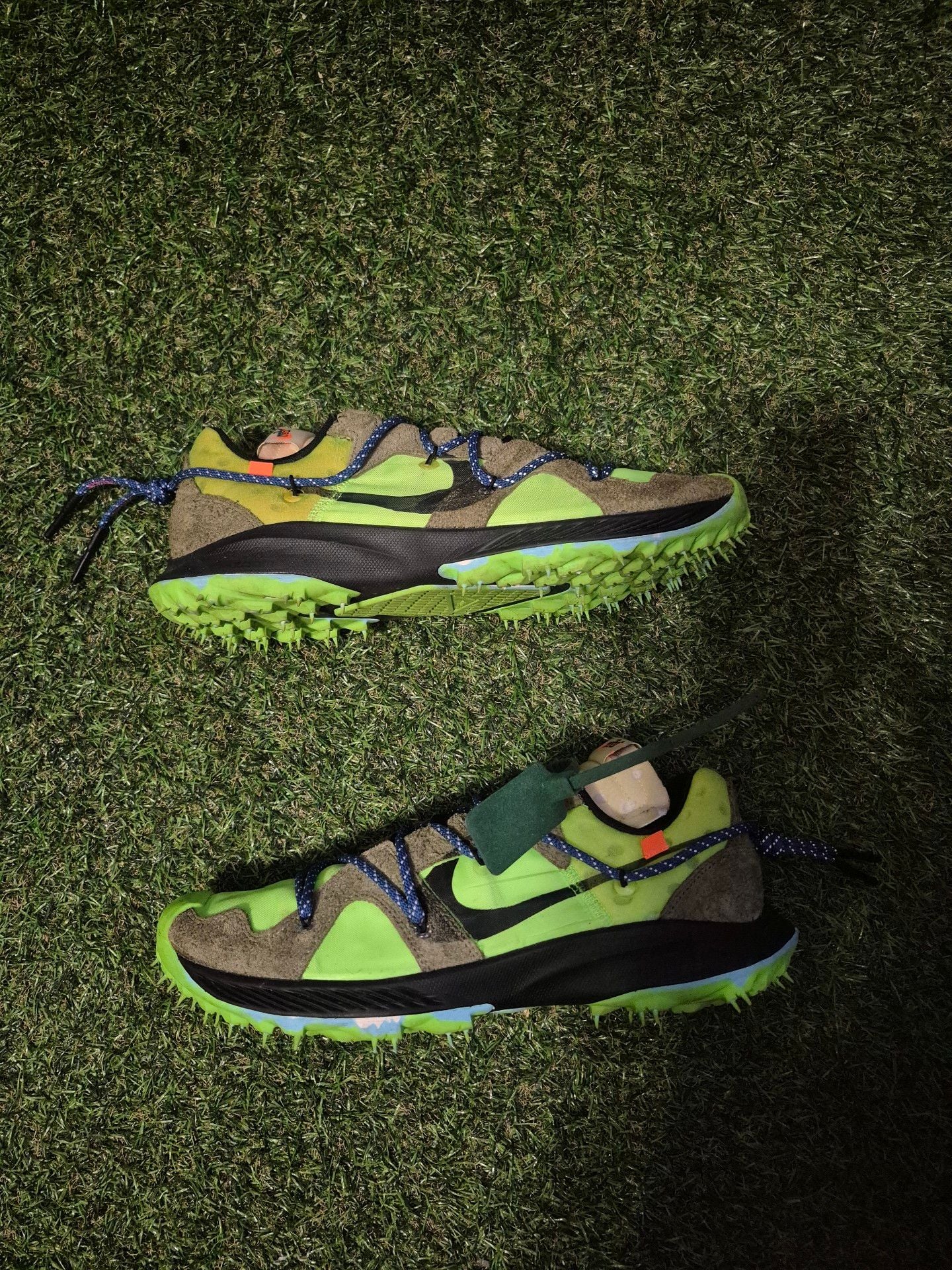 Off-White x Nike Air Zoom Terra Kiger 5 Electric Green 2
