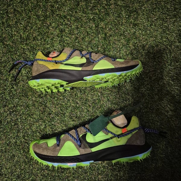 Off-White x Nike Air Zoom Terra Kiger 5 Electric Green
