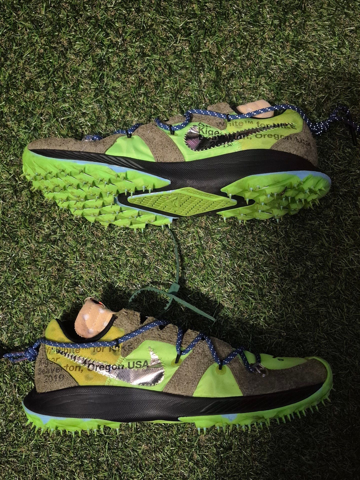 Off-White x Nike Air Zoom Terra Kiger 5 Electric Green 3