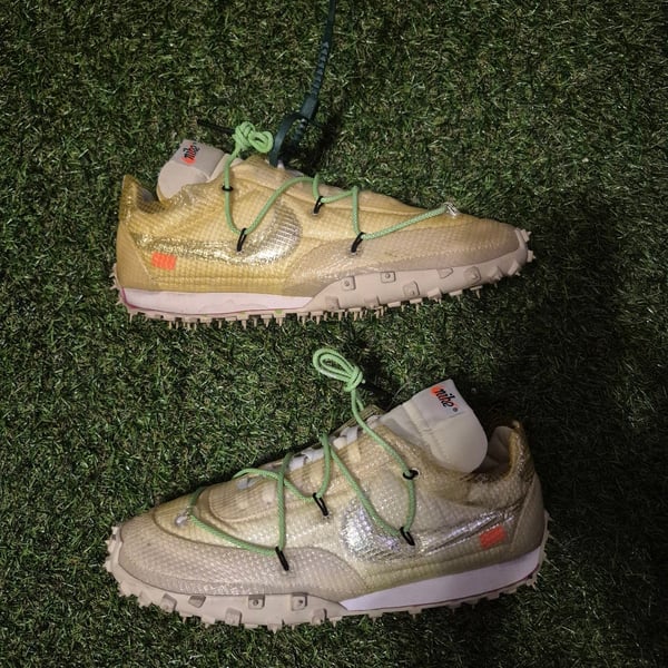 Off-White x Nike Waffle Racer Electric Green