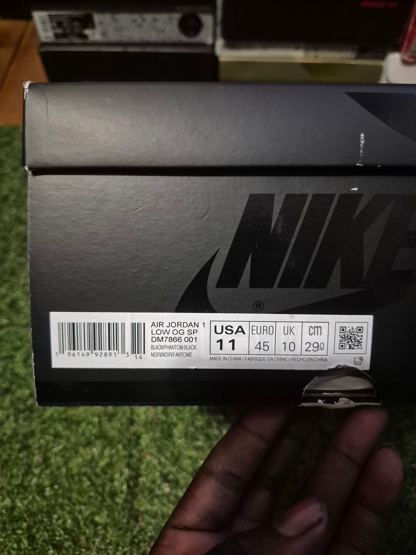 Nike Air Jordan 1 Low OG SP Travis Scott Black Phantom Size 10.5 9