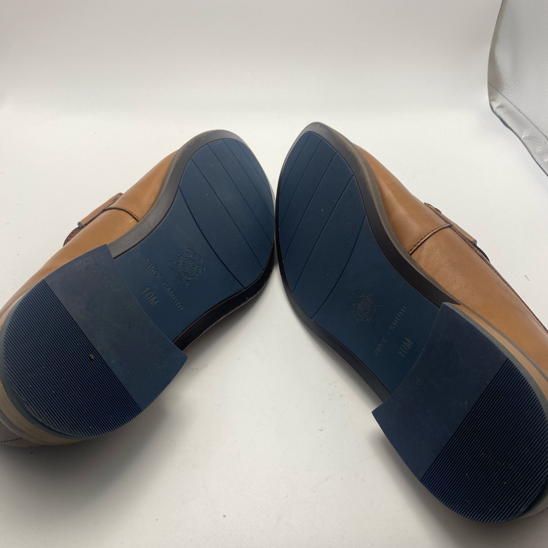 Vince Camuto Layton Penny Loafers Brown Leather Slip On ShoesSize 10 (DS1032) 9