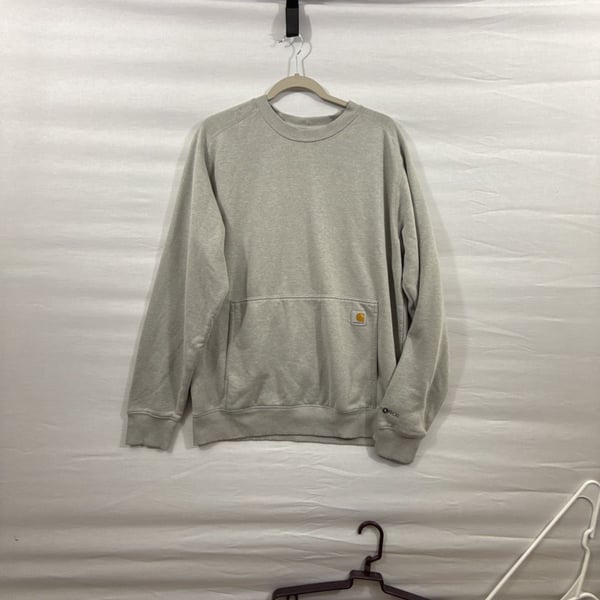 Carhartt Force Relaxed Fit Crewneck Sweatshirt Size M Gray