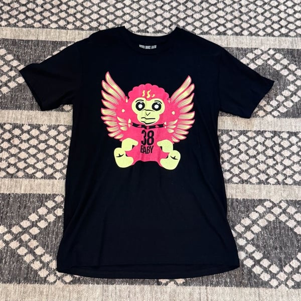 Never Broke Again 38 Baby Graphic T-Shirt Medium Black Short Sleeve Tee