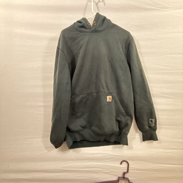Carhartt Hoodie Size M Green Original Fit Rain Defender Pullover