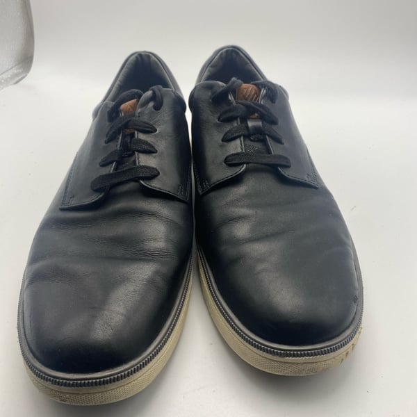 Johnston & Murphy XC4 Foust Plain Toe Shoes Black Leather (DS1033)