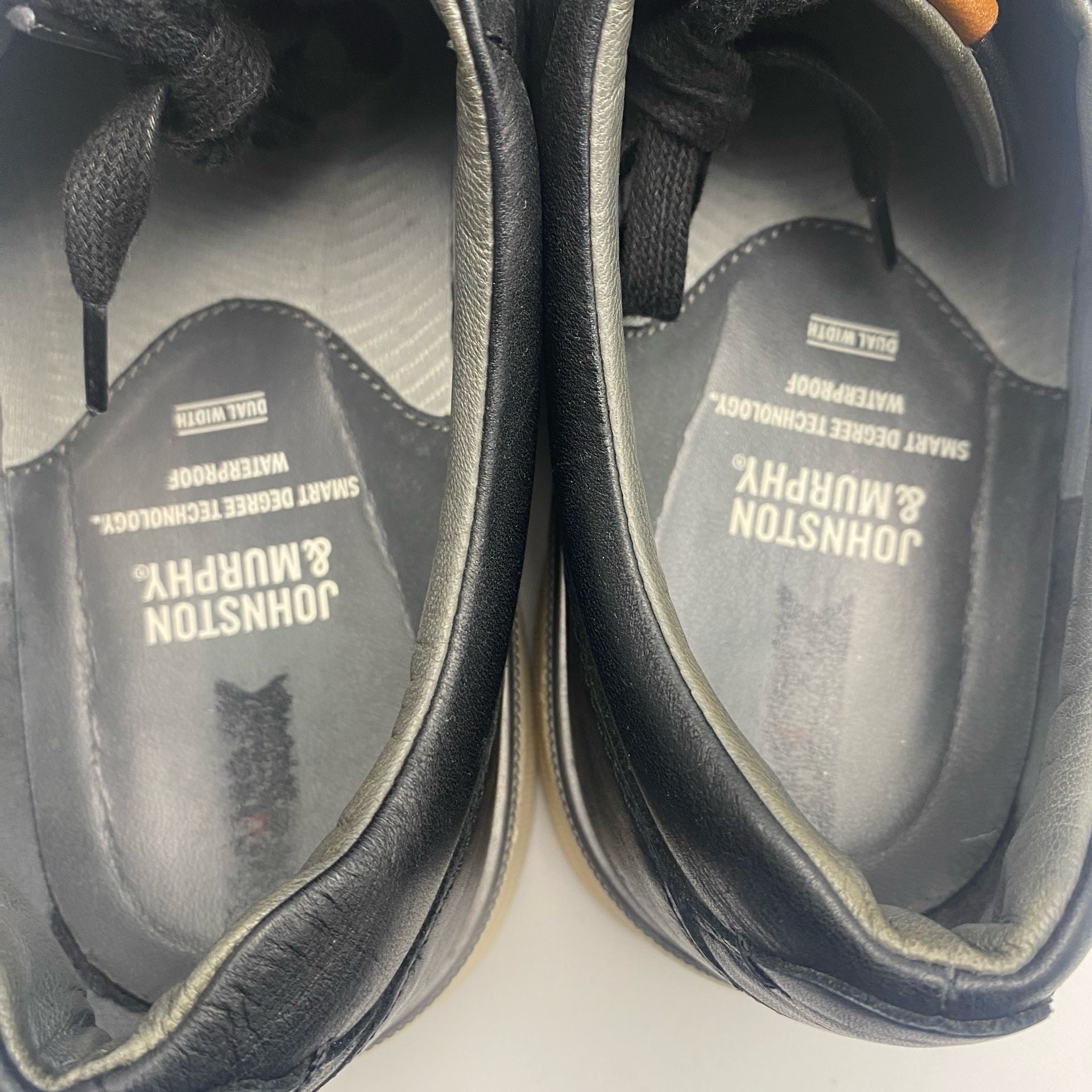 Johnston & Murphy XC4 Foust Plain Toe Shoes Black Leather (DS1033) 7