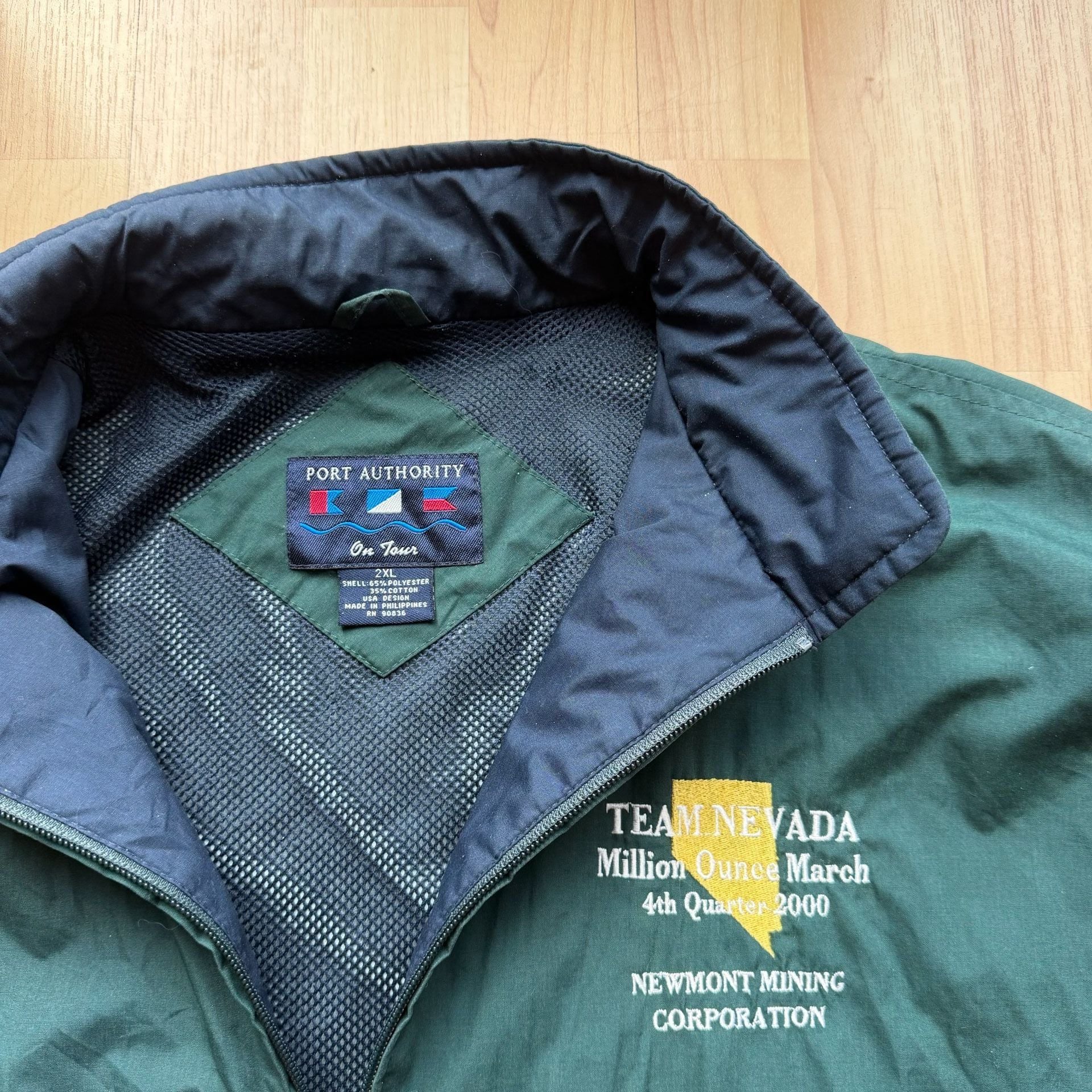 Port Authority On Tour Team Nevada Million Ounce March 2000 Jacket Size 2XL 4