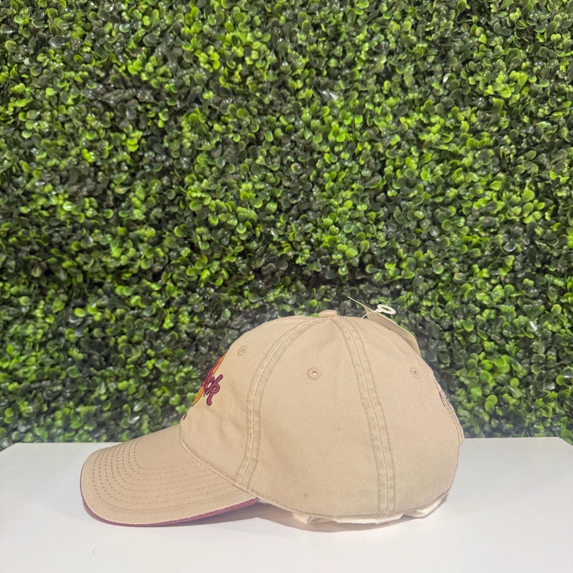Hard Rock Cafe Boston Baseball Cap Tan Cotton Adjustable 5