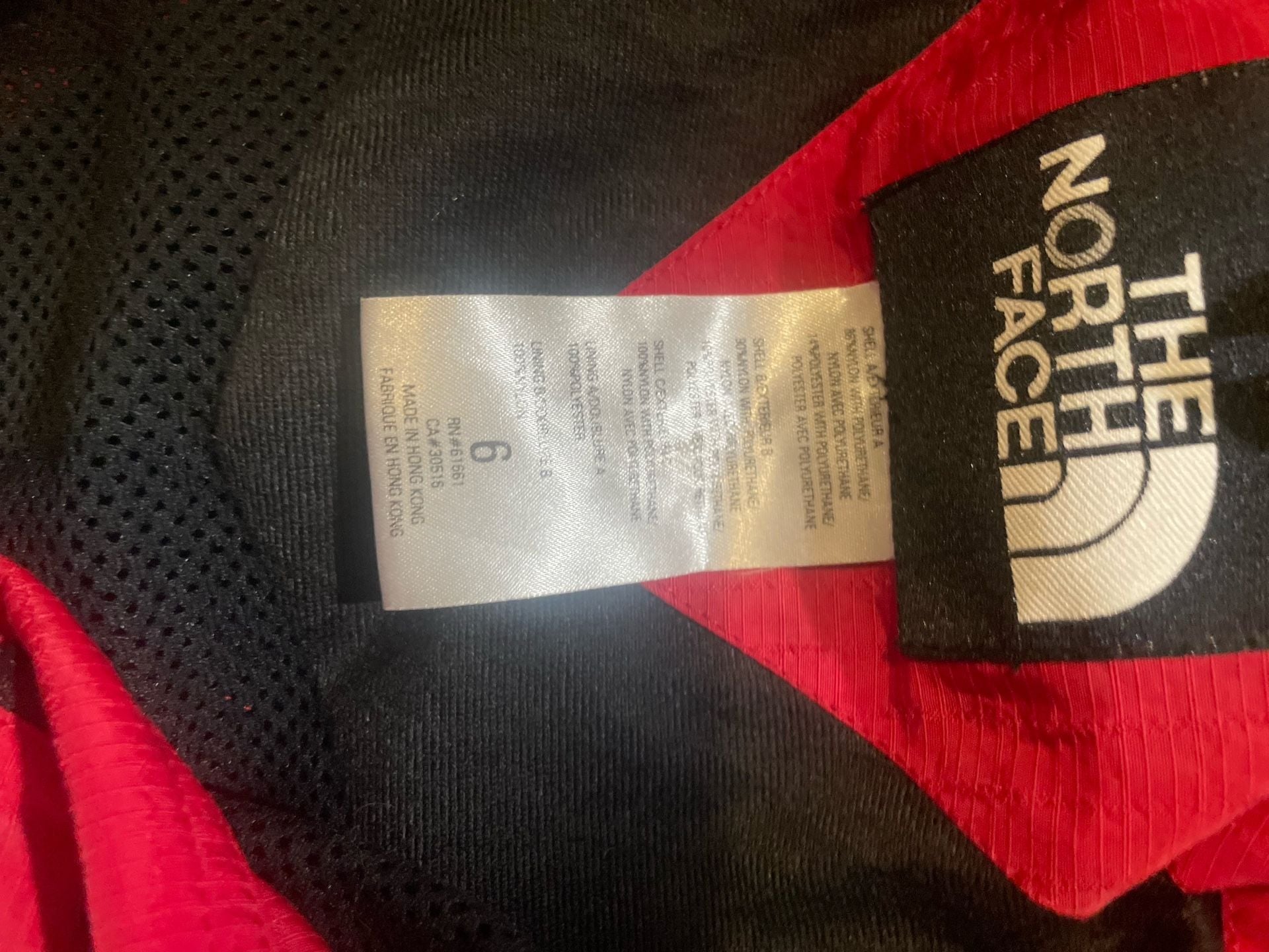 Vintage The North Face Extreme Light Red Black One-Piece Ski Suit Size 6 2