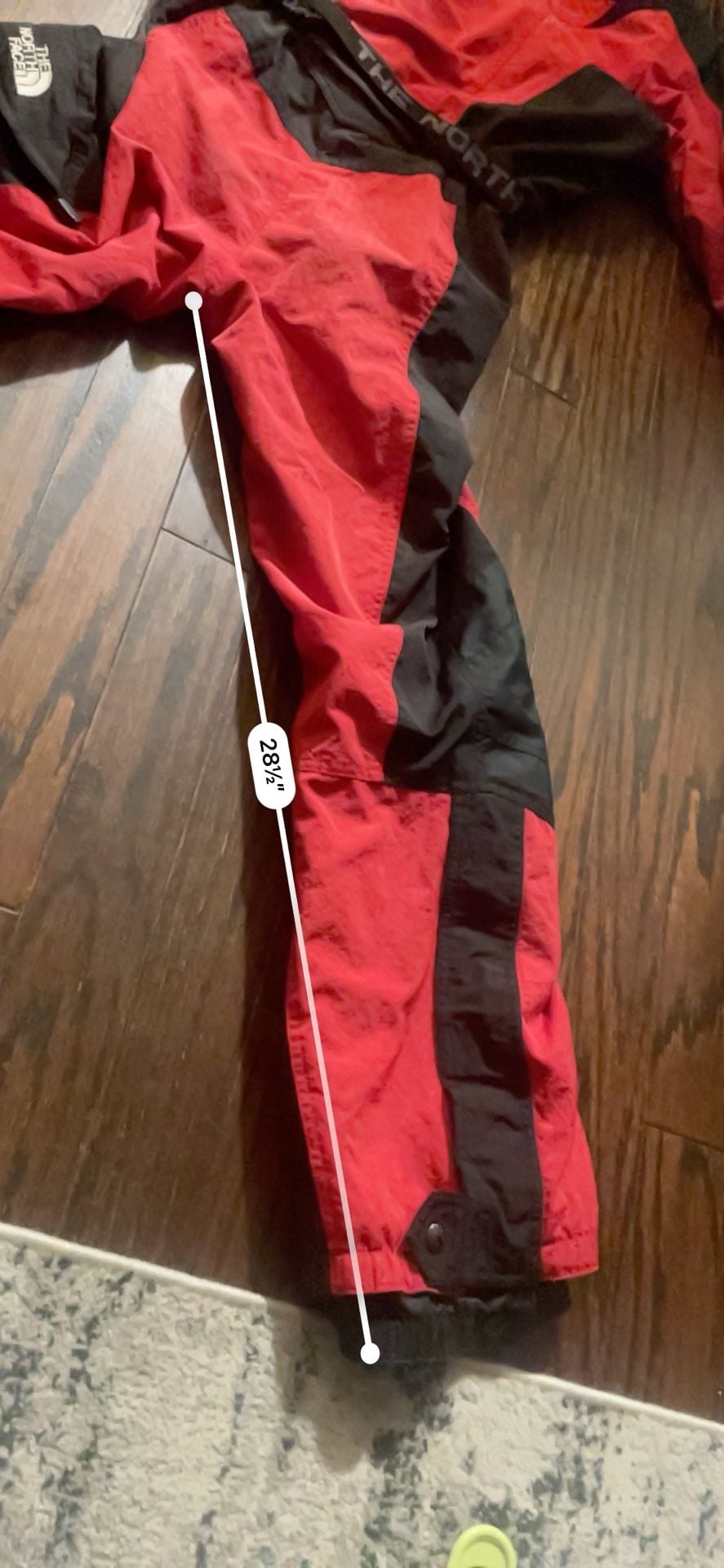 Vintage The North Face Extreme Light Red Black One-Piece Ski Suit Size 6 10