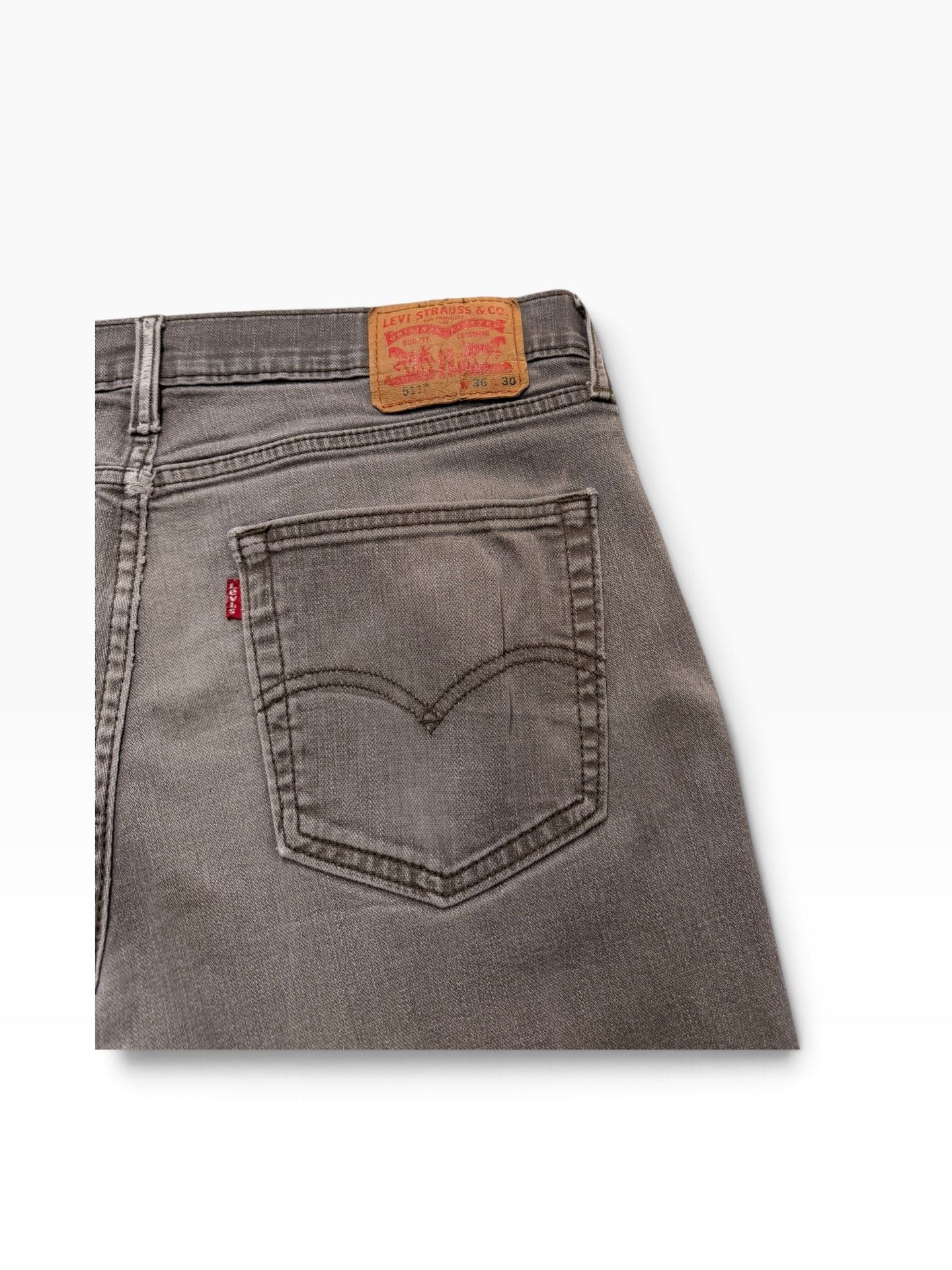 Levi's 513 Straight Jeans 36x30 Brown Denim 7