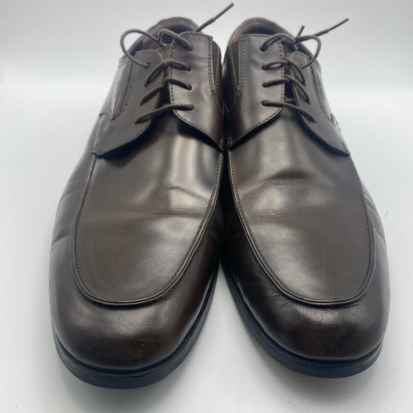 Bruno Magli Ventura Size 15 M Brown Leather Dress Shoes (DS1034)