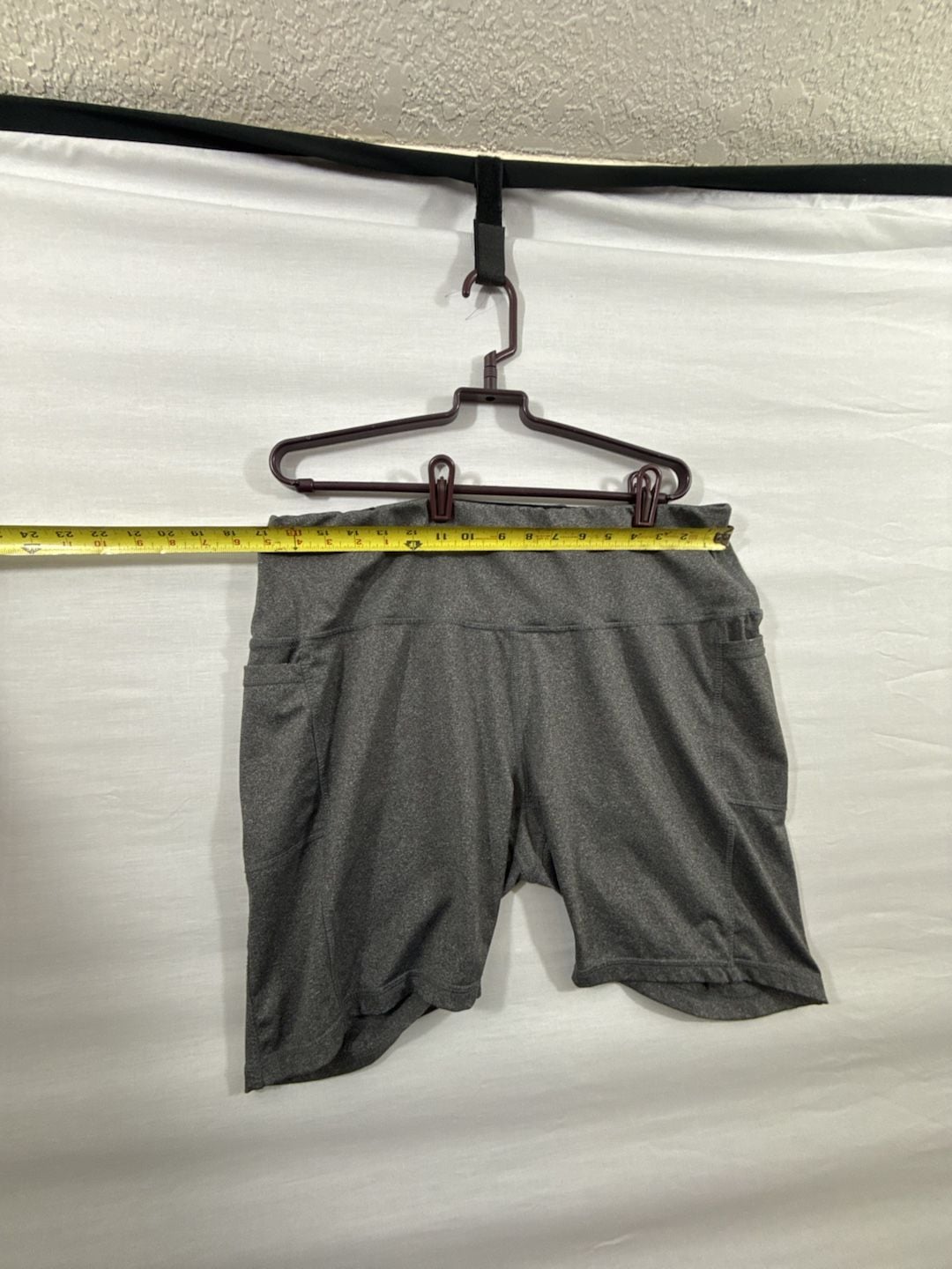 Game Time Athletic Biker Shorts Size 2X Gray Pockets Workout Yoga 3