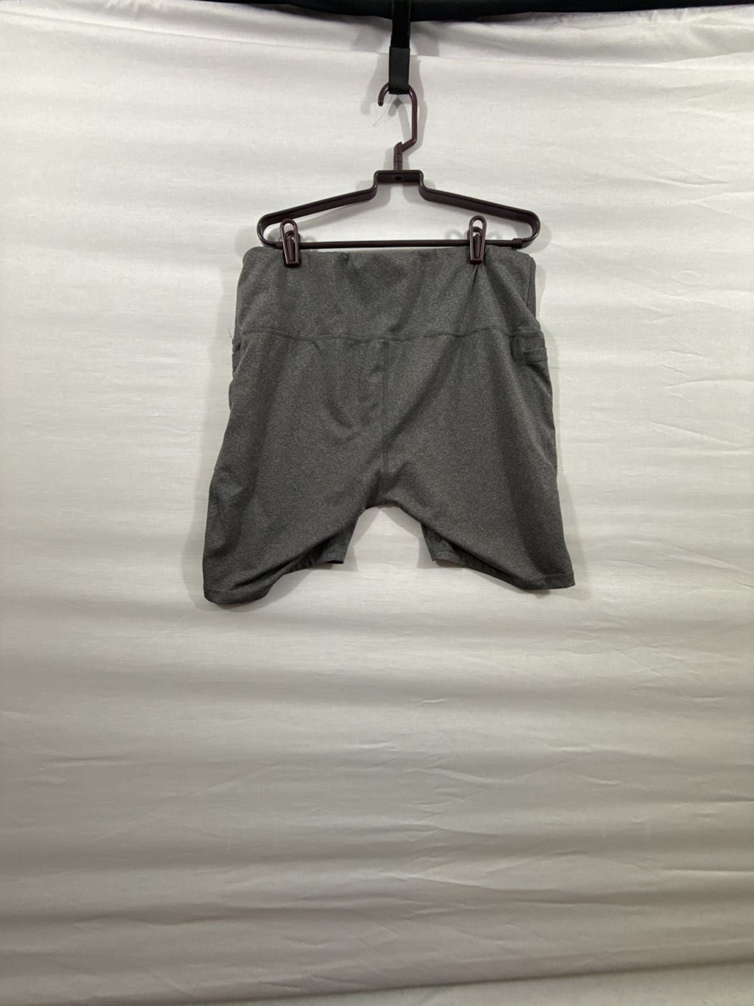 Game Time Athletic Biker Shorts Size 2X Gray Pockets Workout Yoga 5