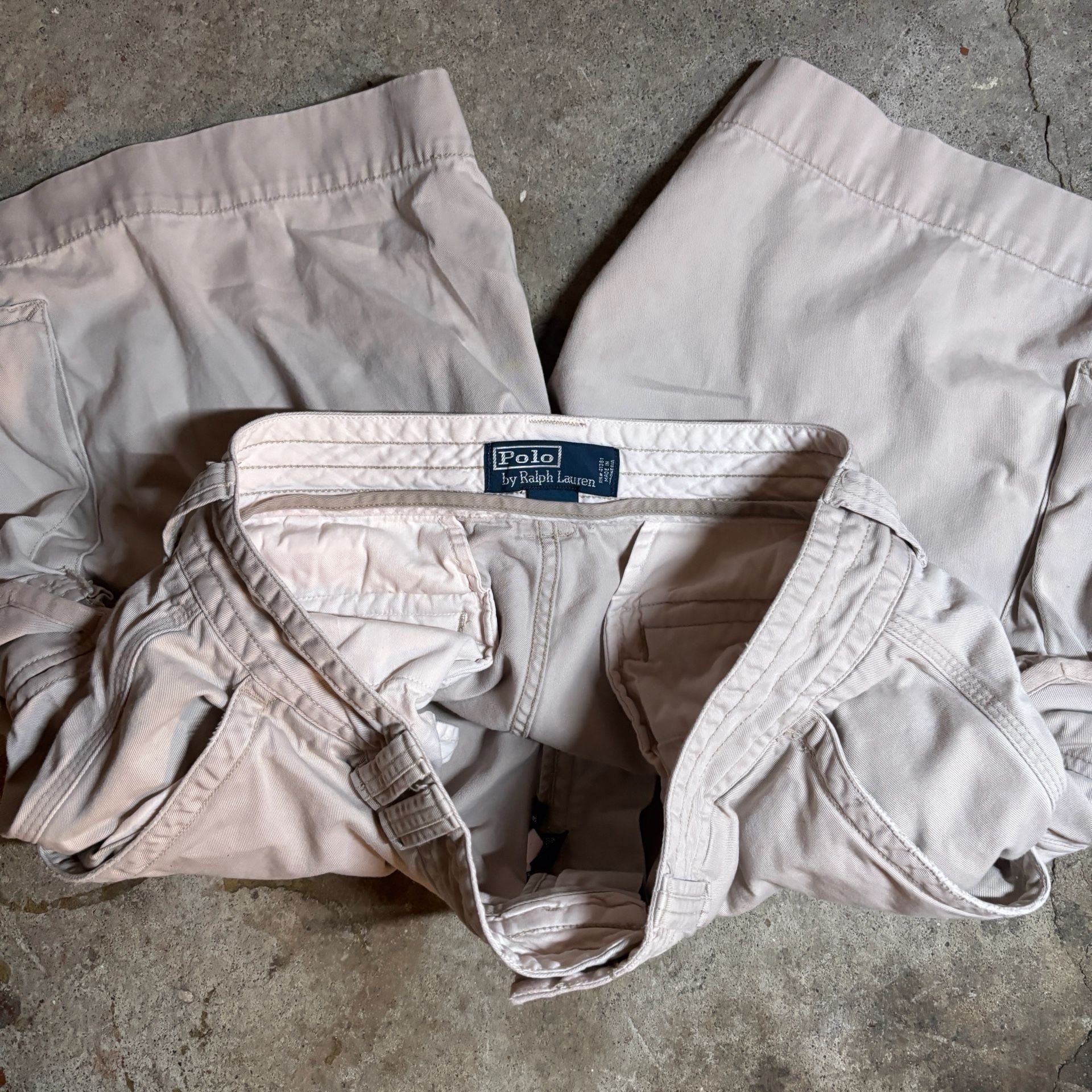 Vintage 1990s Polo By Ralph Lauren Tan Cargo jorts 2