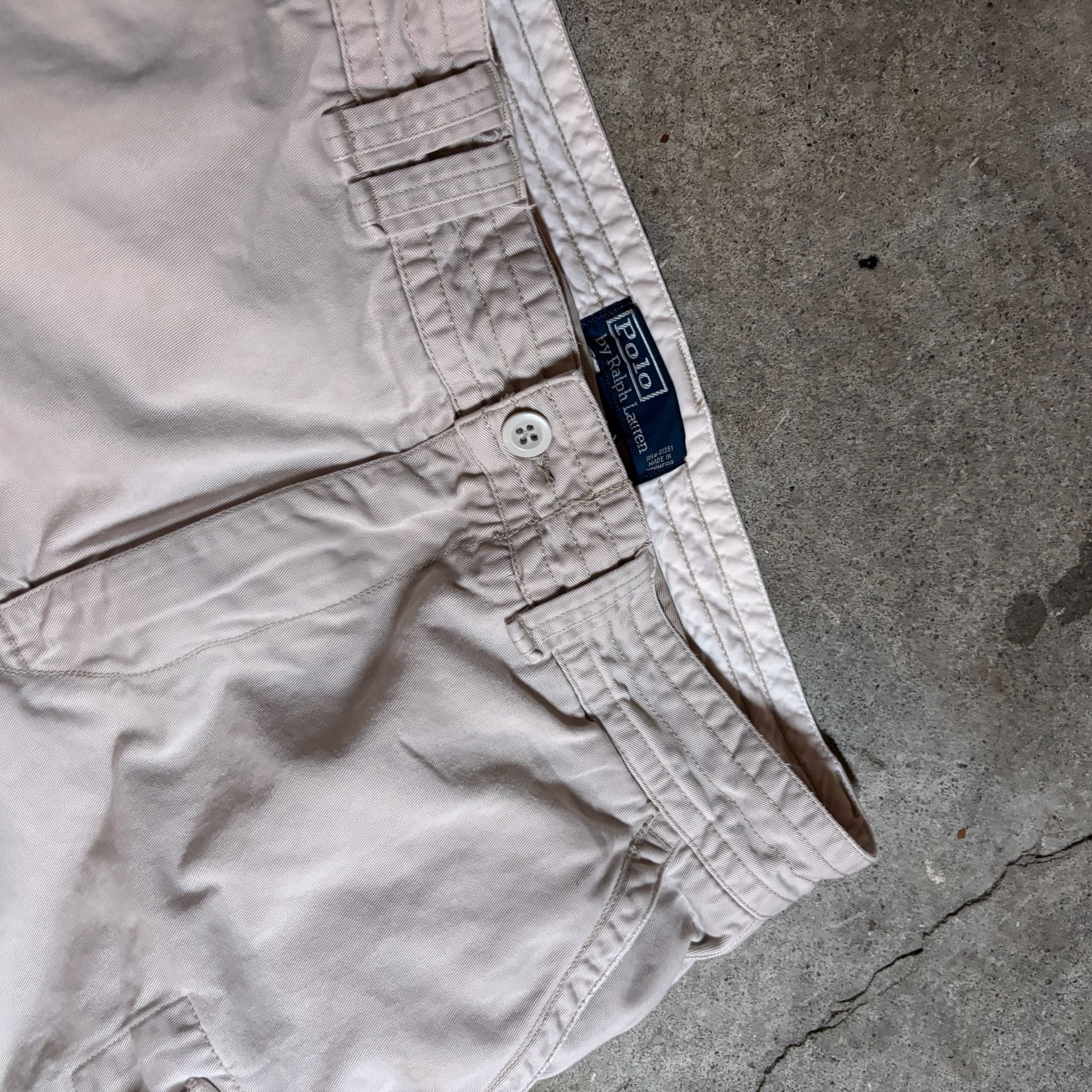 Vintage 1990s Polo By Ralph Lauren Tan Cargo jorts 7
