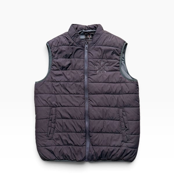 RAW-DESIGN Pacific Northwest Puffer Vest Size L Gray