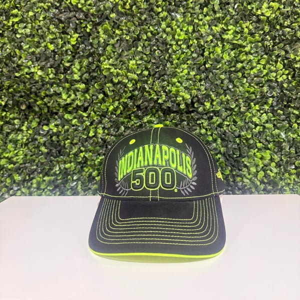 Kudzu Indianapolis 500 Baseball Hat May 28 2017 Black Neon Green