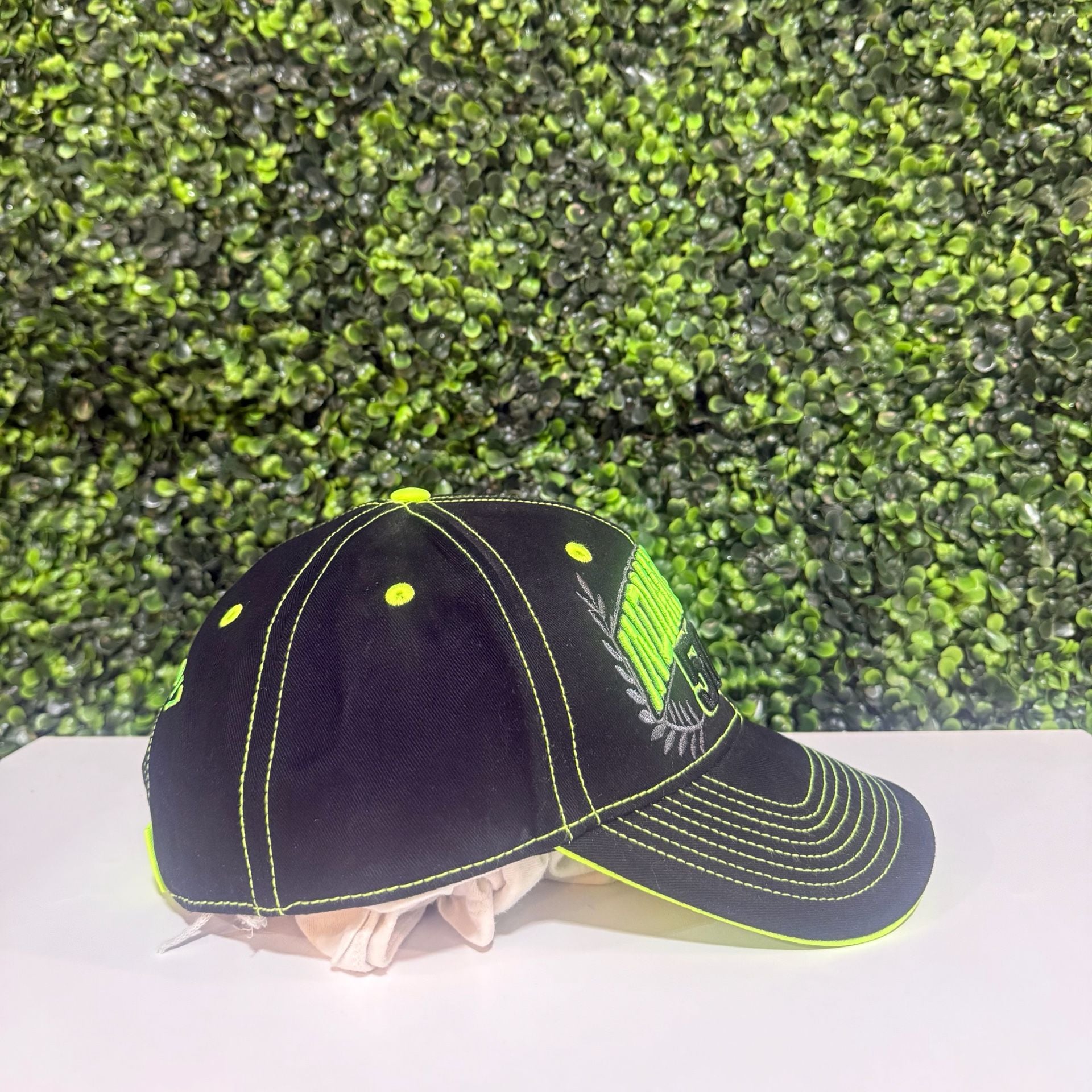 Kudzu Indianapolis 500 Baseball Hat May 28 2017 Black Neon Green 3