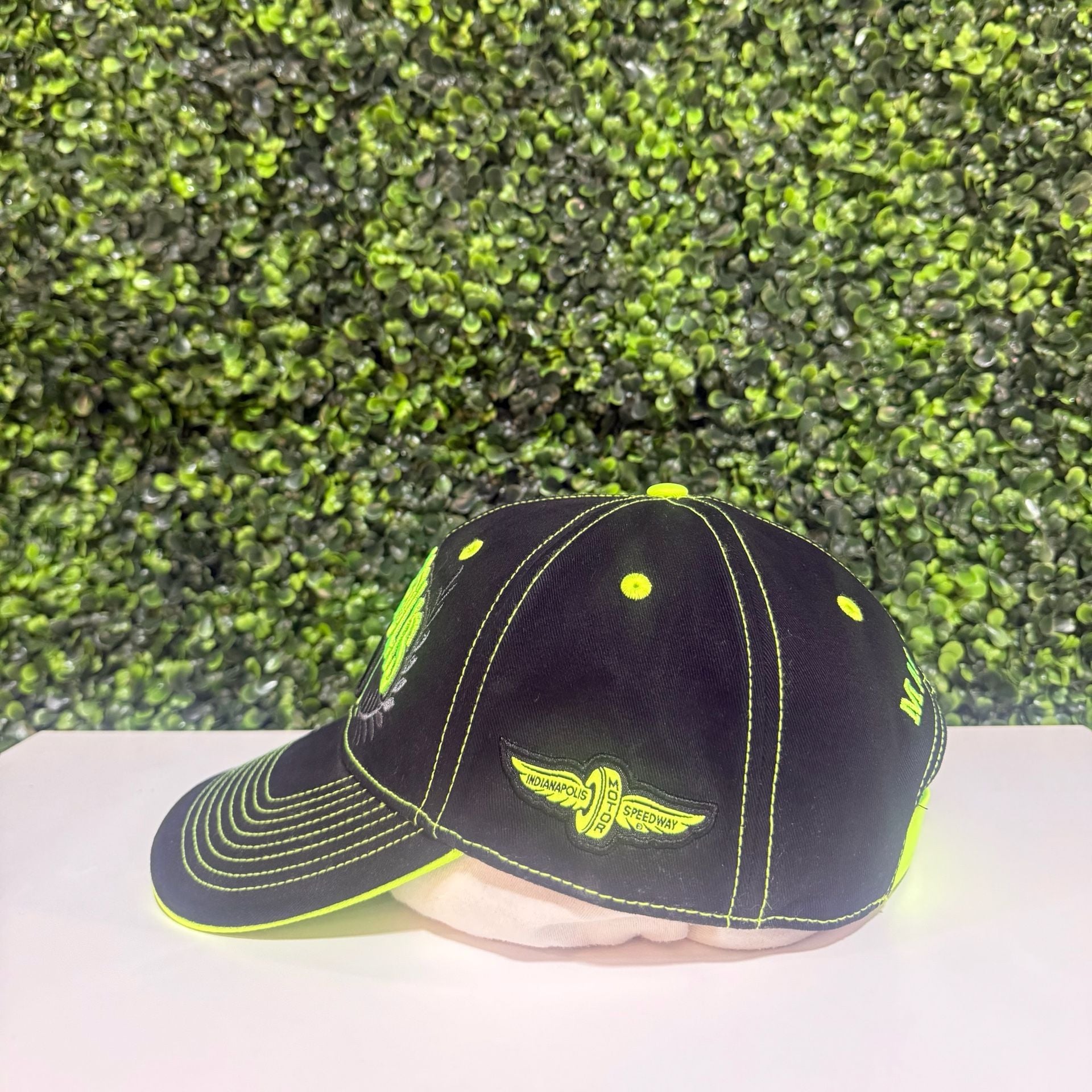 Kudzu Indianapolis 500 Baseball Hat May 28 2017 Black Neon Green 5