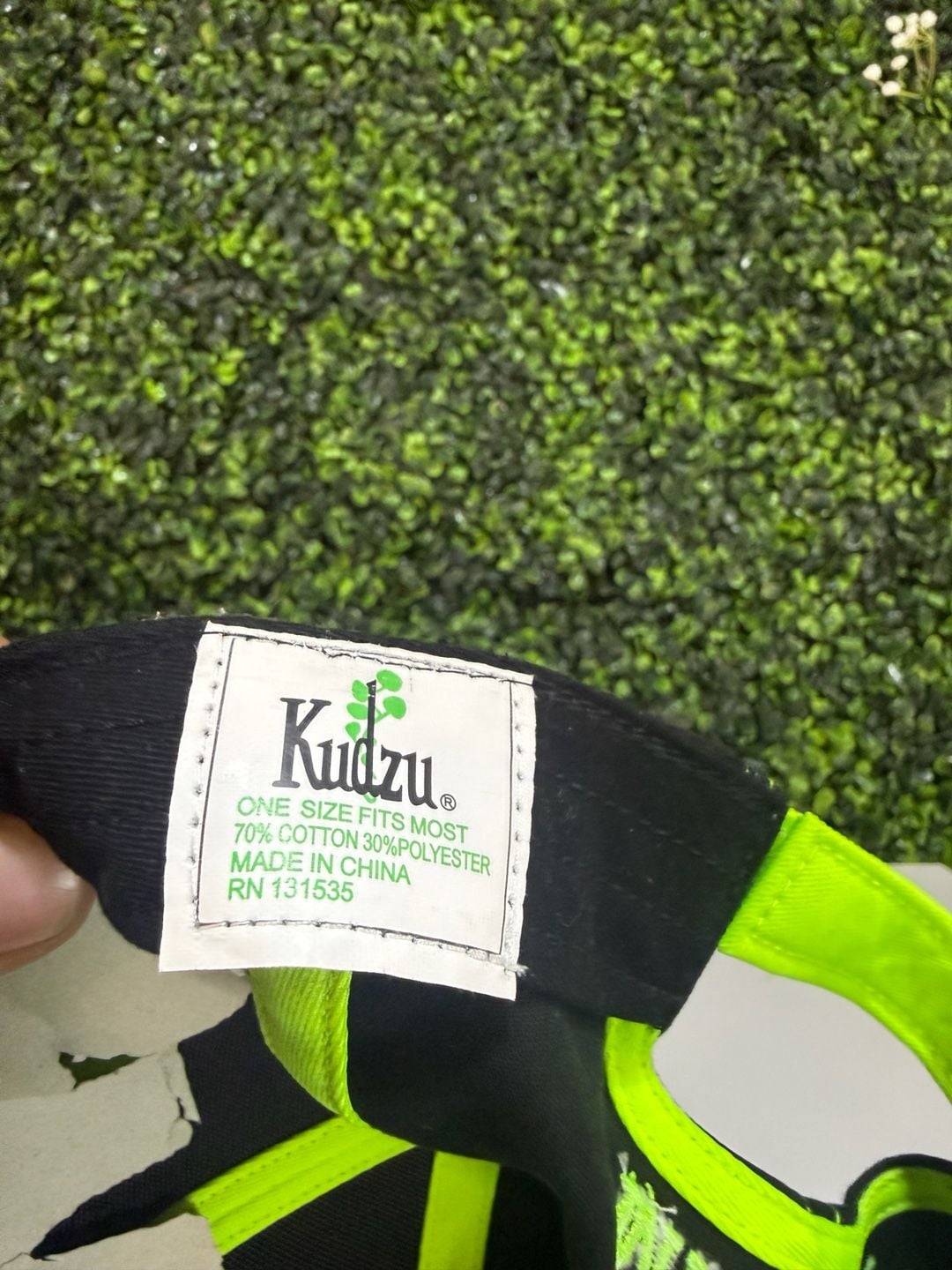 Kudzu Indianapolis 500 Baseball Hat May 28 2017 Black Neon Green 7