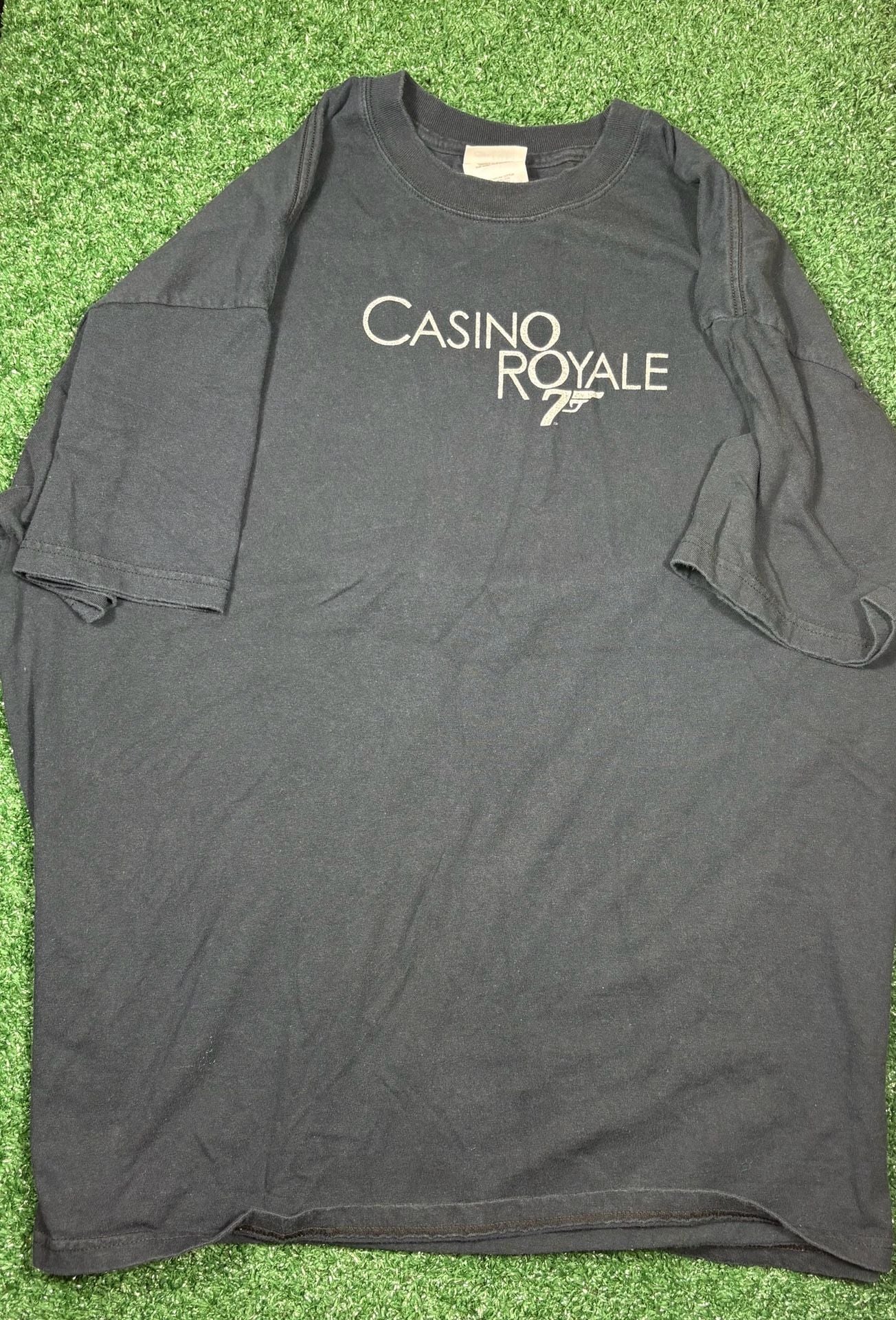 Port and Company Casino Royale T-Shirt Size XL Black James Bond Movie Promo 2