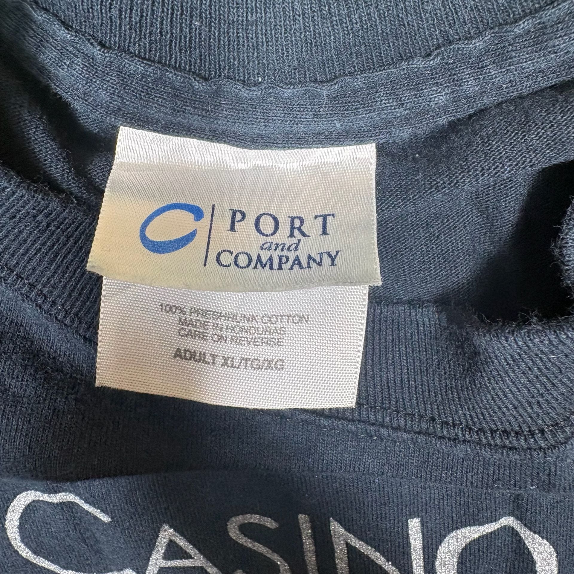 Port and Company Casino Royale T-Shirt Size XL Black James Bond Movie Promo 3
