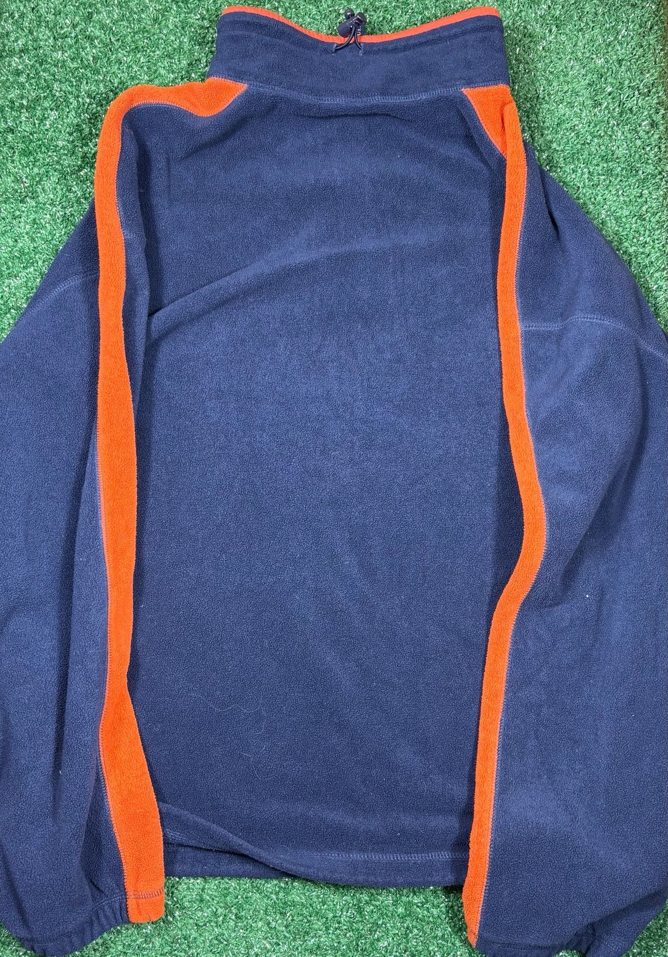 Route 66 1/4 Zip Fleece Pullover Size Extra Large Blue Orange 3