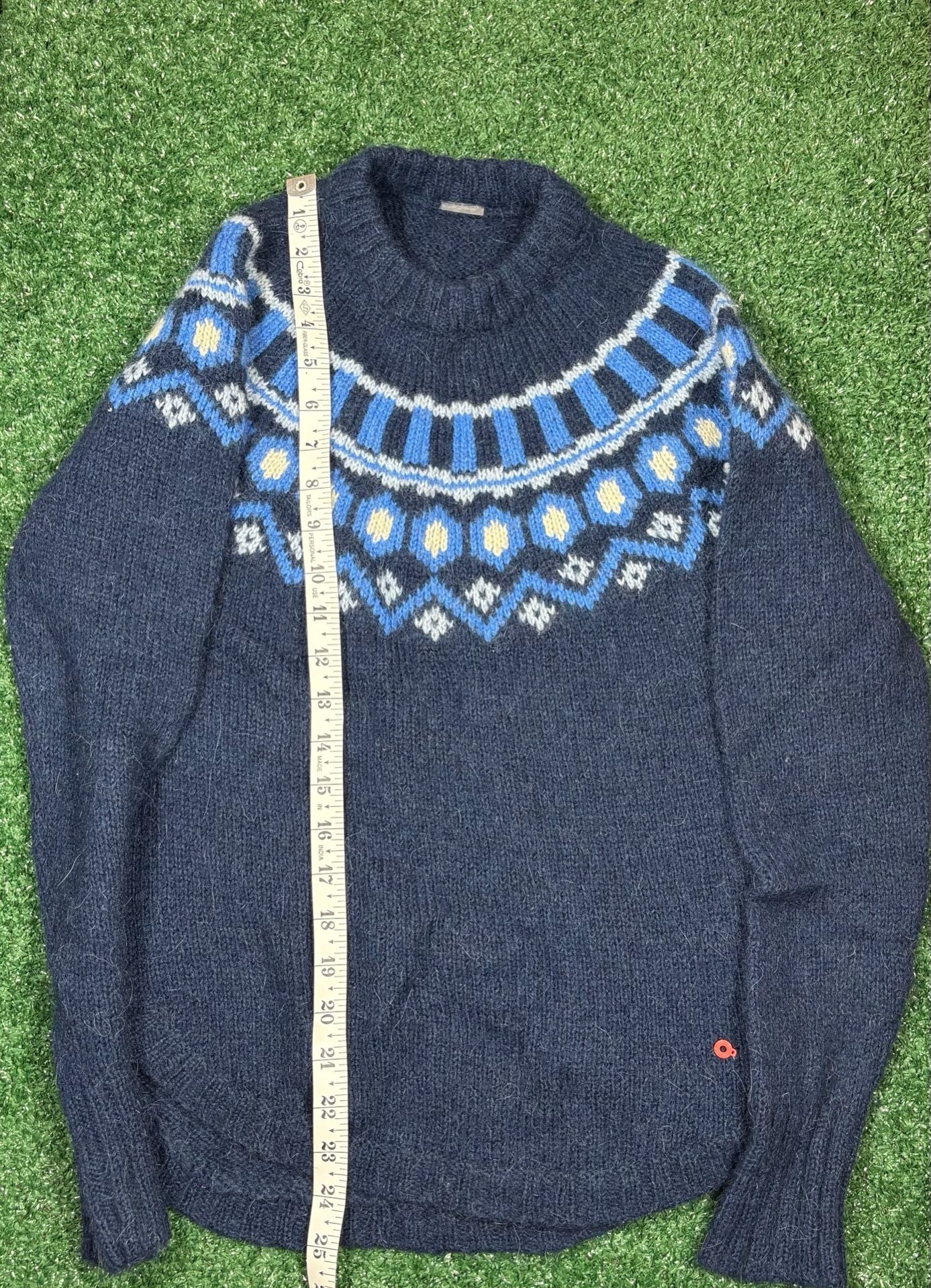Kari Traa Ringheim Wool Sweater Blue Fair Isle Nordic Crewneck 3