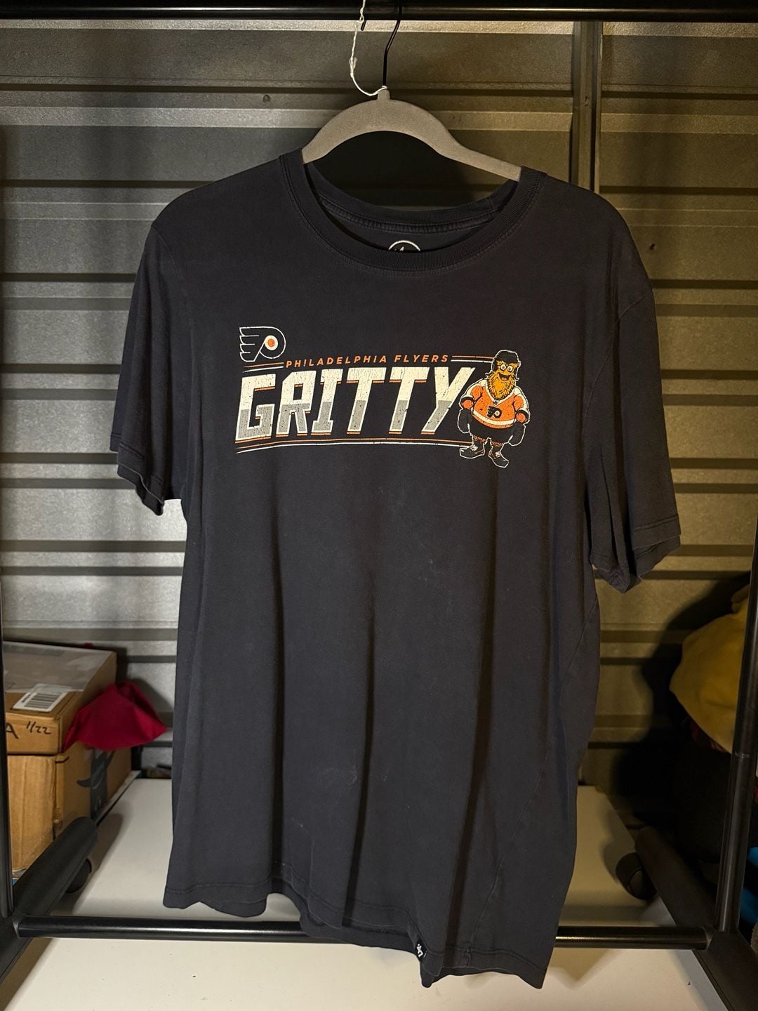47 Brand Philadelphia Flyers Gritty Graphic T-Shirt Black 2