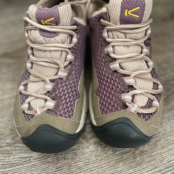 Keen Ridgeline S3 Size 6.5 Hiking Shoes Lilac Brown