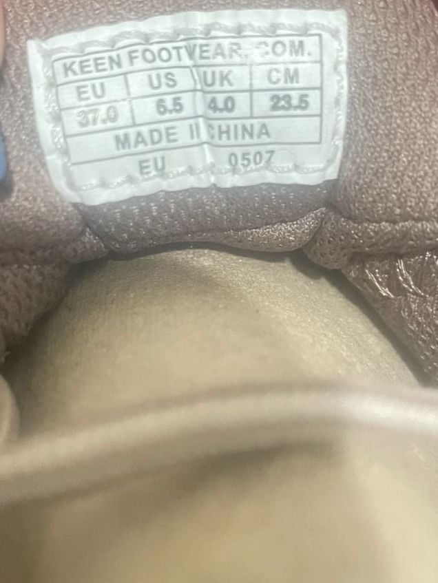 Keen Ridgeline S3 Size 6.5 Hiking Shoes Lilac Brown 9