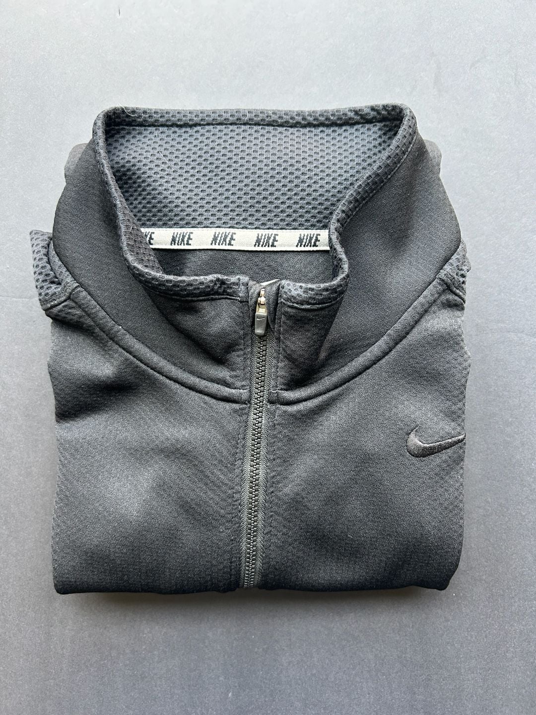 Nike Dri-Fit 1/2 Zip Pullover Size L Black Athletic 2