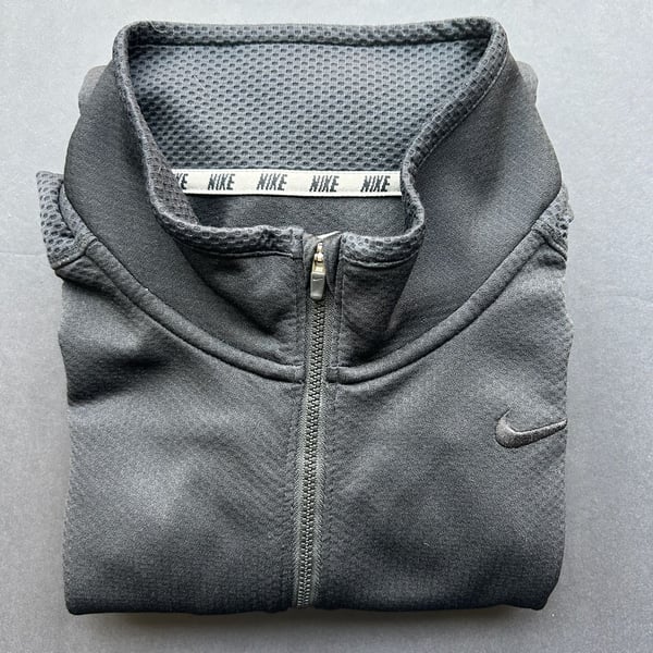 Nike Dri-Fit 1/2 Zip Pullover Size L Black Athletic