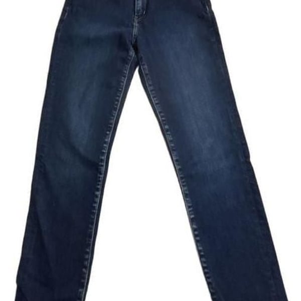 Flying Monkey Dark Wash Skinny Jeans with Frayed Hem Style Y2296