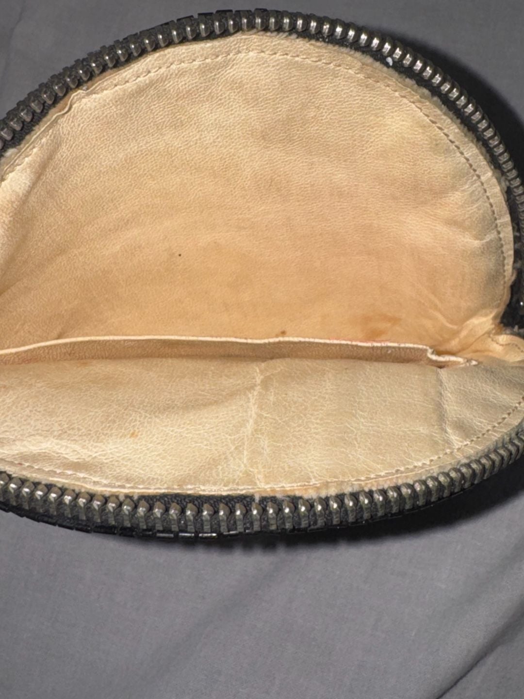 Vintage Black Beaded Round Coin Purse Zipper Pouch 6