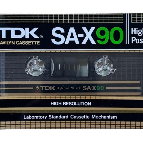 TDK SA-X 90 JAPAN TYPE II HIGH POSITION BLANK CASSETTE (1) SEALED